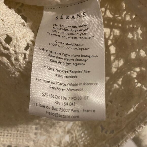 Sézane Alvere Blouse in Ecru - Picture 9 of 10